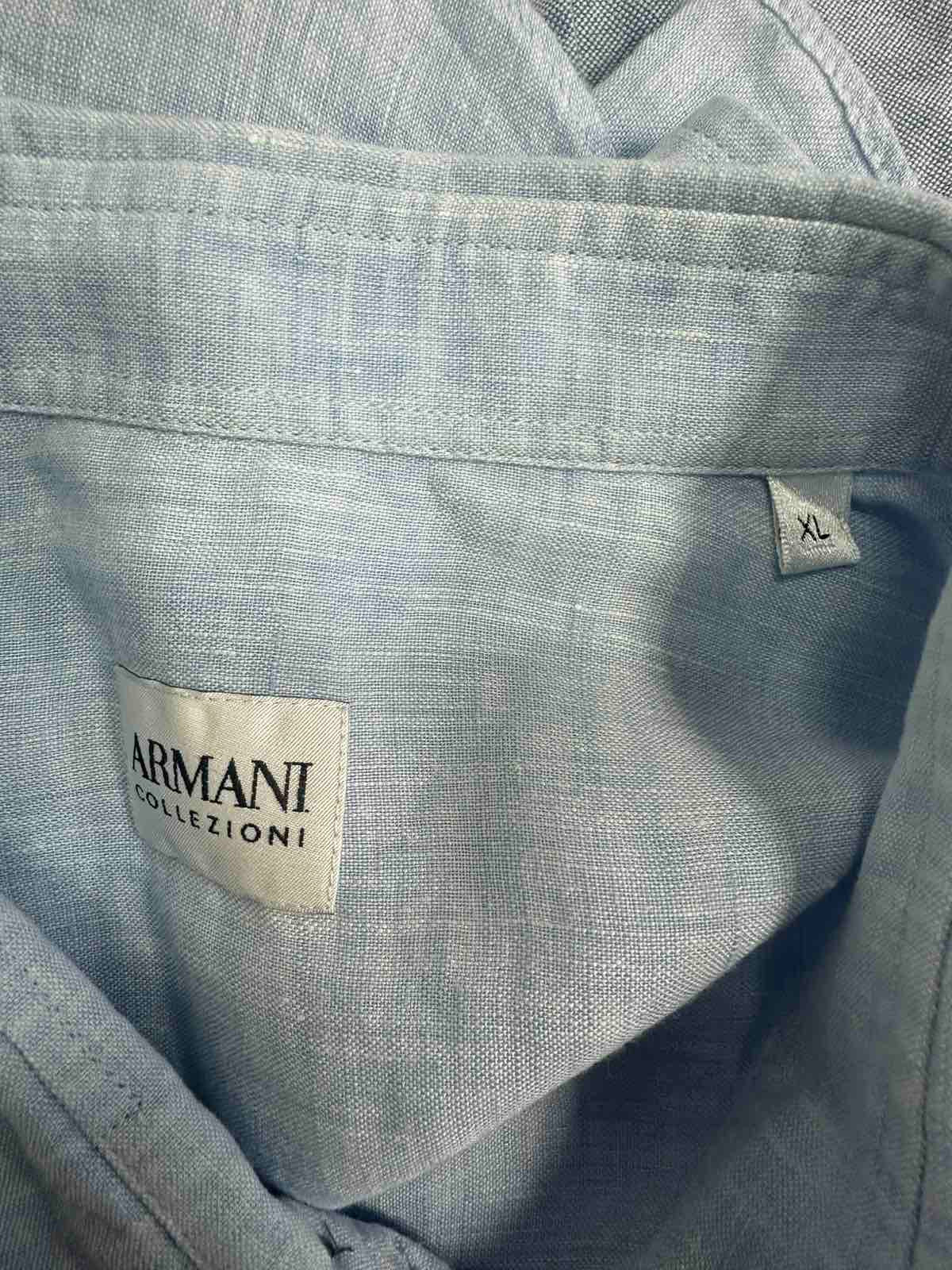 Мъжка ленена риза ARMANI COLLEZIONI