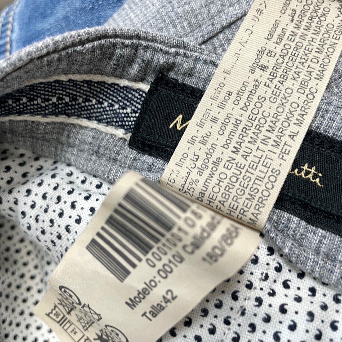 Мъжки ленен панталон MASSIMO DUTTI