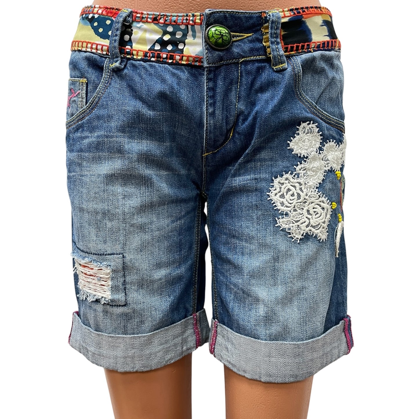 Дамски къси дънки DESIGUAL