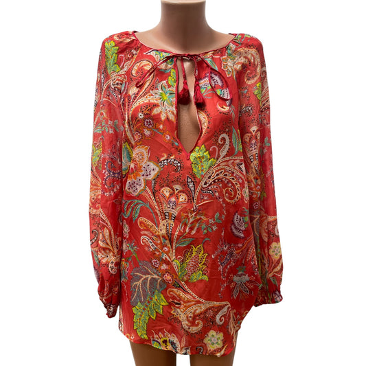ETRO дамски копринен топ