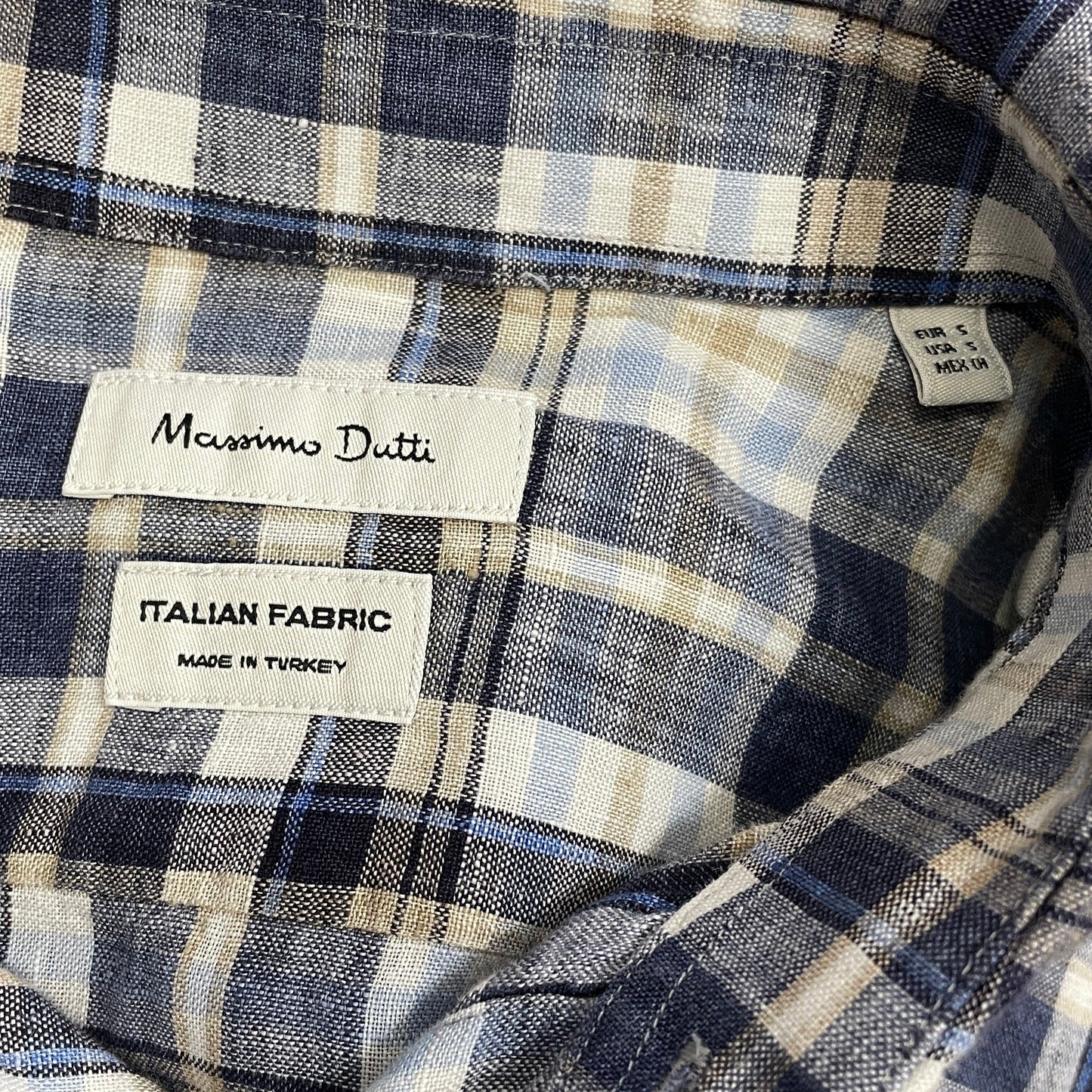 MASSIMO DUTTI мъжка лелена риза