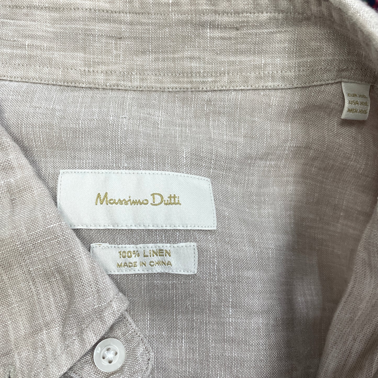MASSIMO DUTTI мъжка ленена риза