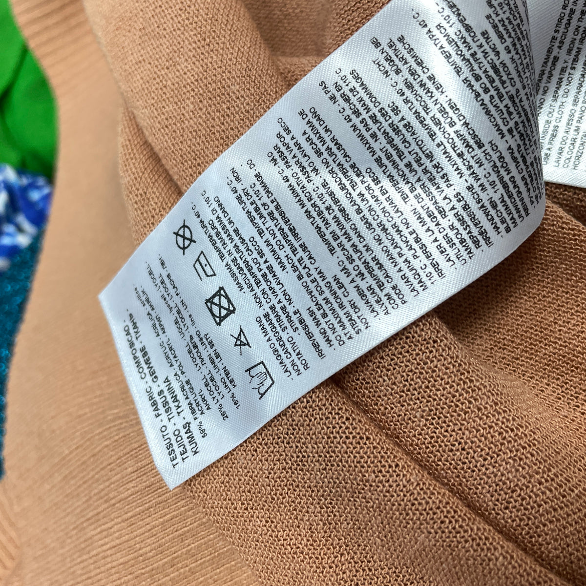 AX ARMANI EXCHANGE ленен плетен топ